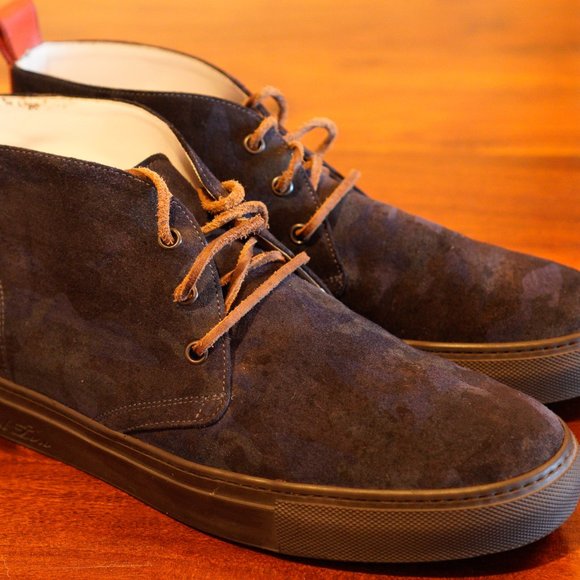 Del Toro Men's Vintage Navy Camo Chukka - Picture 7 of 8